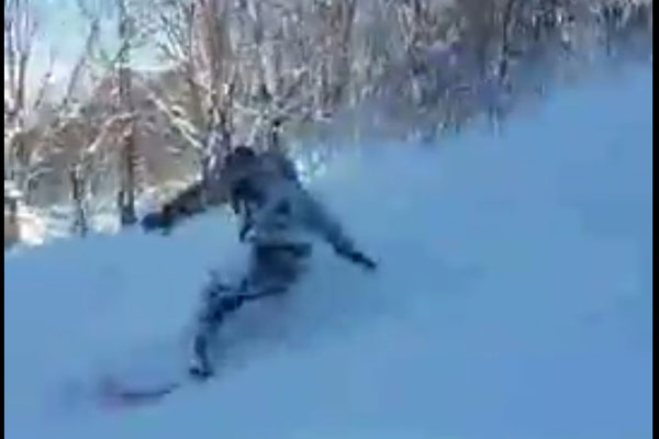 超パウダー!いい雪降ってます!