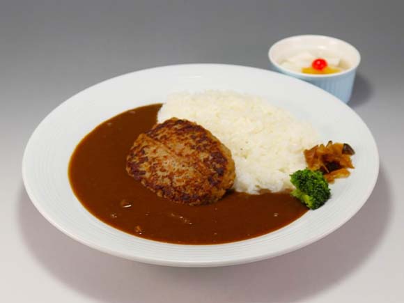 ハンバーグカレー(甘口)(杏仁豆腐付)
